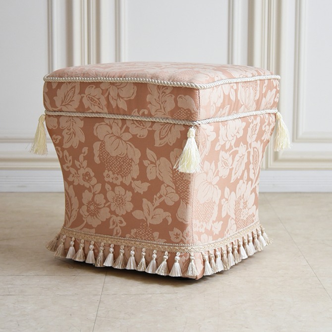 エトワール ブランシュ オットマン スツール ボニータ ピンク