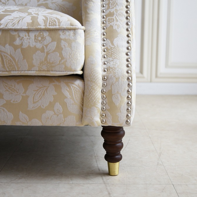 ヨーロピアン クラシック ロココ調 3人掛けソファ 3Pソファ 画像7