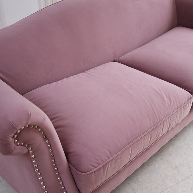 ヨーロピアン クラシック ロココ調 3人掛けソファ 3Pソファ ベルベット 画像5