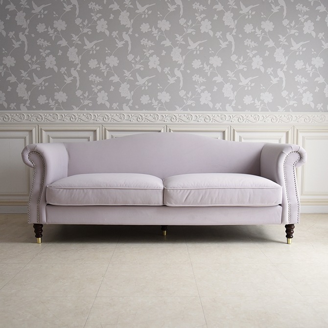 エトワール ブランシュ 3人掛けソファ ライトパープル