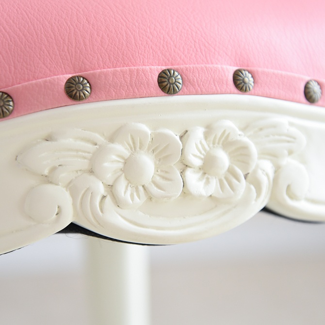 ロココ調 アントワネット ダイニングチェア ピンク 猫脚 画像8
